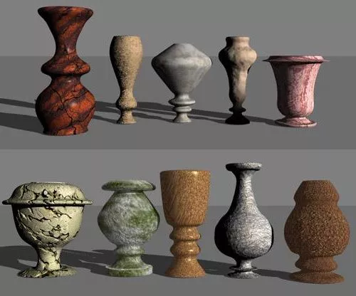 Dark Bronze Vase Pot 3d model