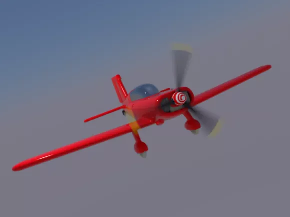 Scifi Bomber Aircraft 3d model