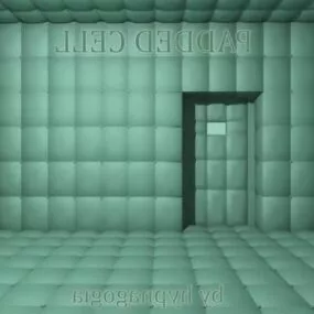 Room Interior With Padded Cell 3d model