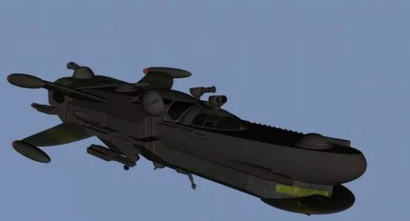 Futuristic Spaceship Bonaventure Class 3d model