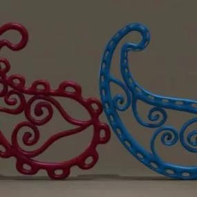 Paisley Shape Decoration 3d model
