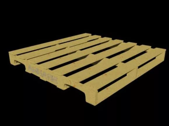 Wooden Pallet Stack 3d model