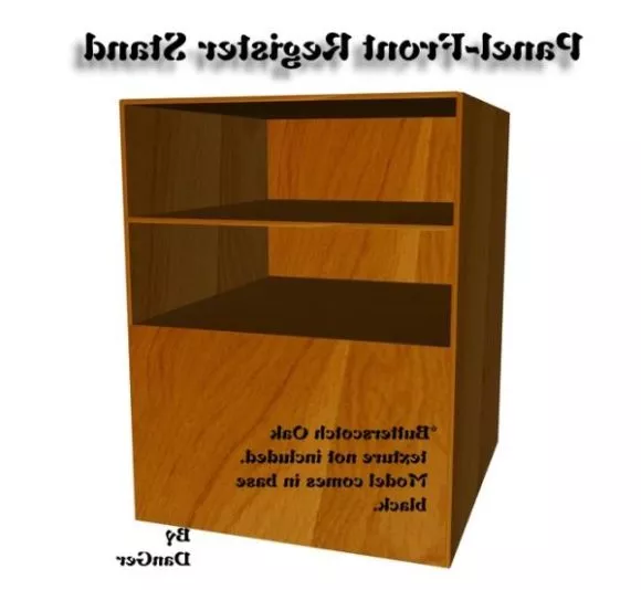 Tall Corner Rack Shelf 3d model