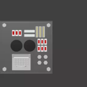 Panel For Electronic Controller Board 3d model