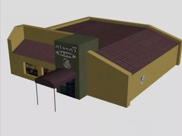 Scifi Barracks Building 3d model