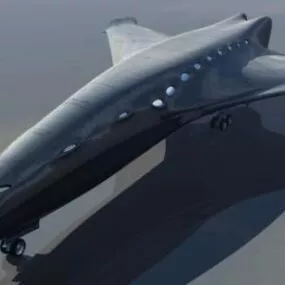 Passenger Transport Spacecraft 3d model