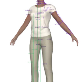 Marvelous Fashion With Girl Character 3d model