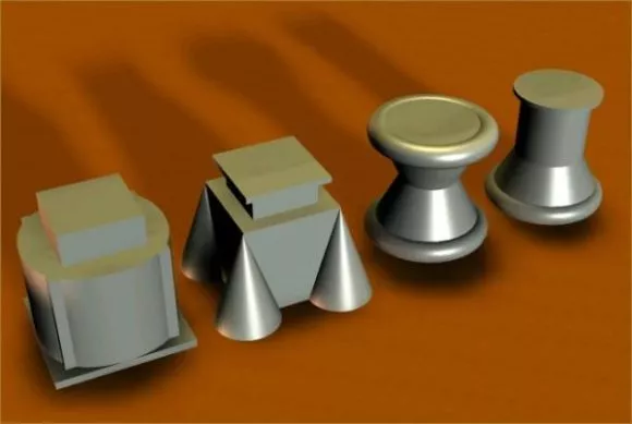 Pedestals Shape Decoration 3d model Pedestals Shape Decoration 3d model