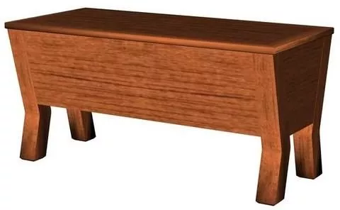 Modern Tv Table Curved Edge 3d model