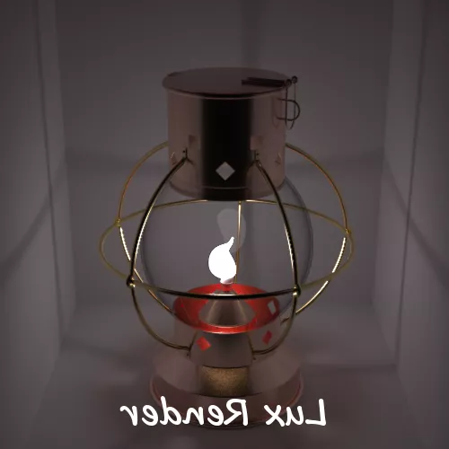 Textile Shade Lamp 3d model
