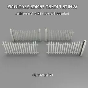 Picket Fence Gate 3d model
