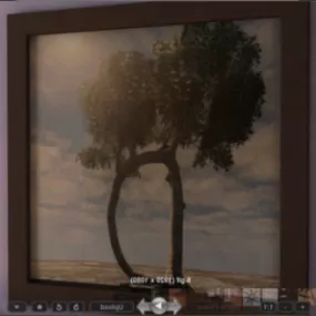 Vintage Oil Painting Picture 3d model