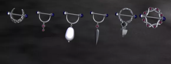 Piercings Iron Tool 3d model Piercings Iron Tool 3d model