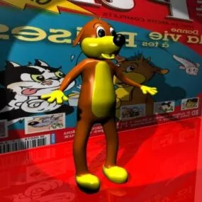 Kid Cartoon Character 3d model