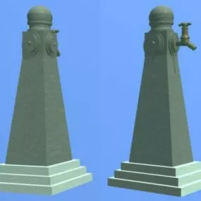 Stone Pillar Tap Column 3d model