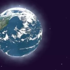 Planet Earth With Cloud 3d model