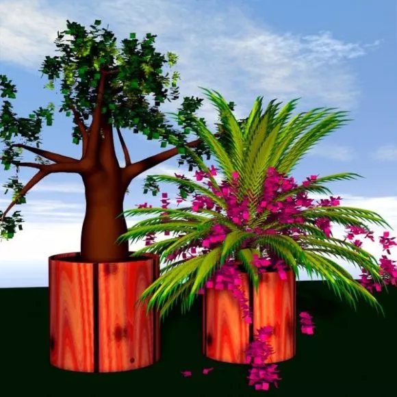 Indoor Plant In Pot 3d model Indoor Plant In Pot 3d model