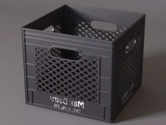 Plastic Crate 3d model Plastic Crate 3d model