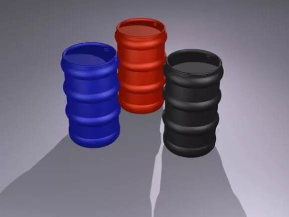 Basement With Barrel And Crate 3d model