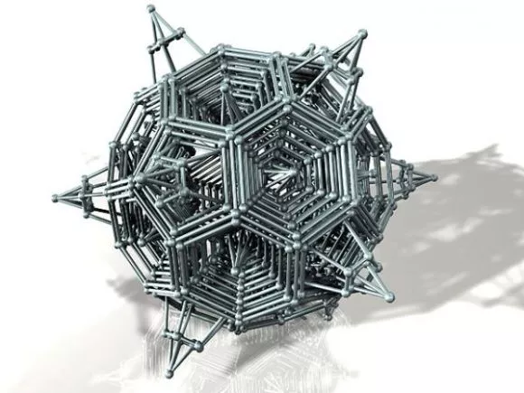 Multiple Cube Shape Decoration 3d model