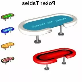 Casino Poker Table 3d model