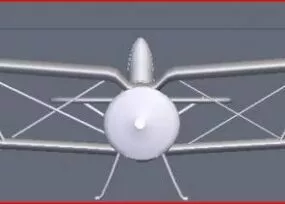 Vintage Plane Polikarpov 3d model