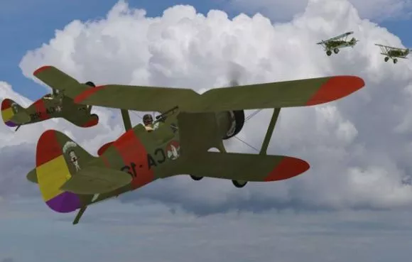 Russian Fighter Aircraft Polikarpov I15 3d model Russian Fighter Aircraft Polikarpov I15 3d model