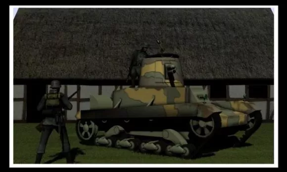 Polish Vintage Tank Ww1 3d model Polish Vintage Tank Ww1 3d model