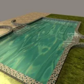Outdoor Pool 3d model