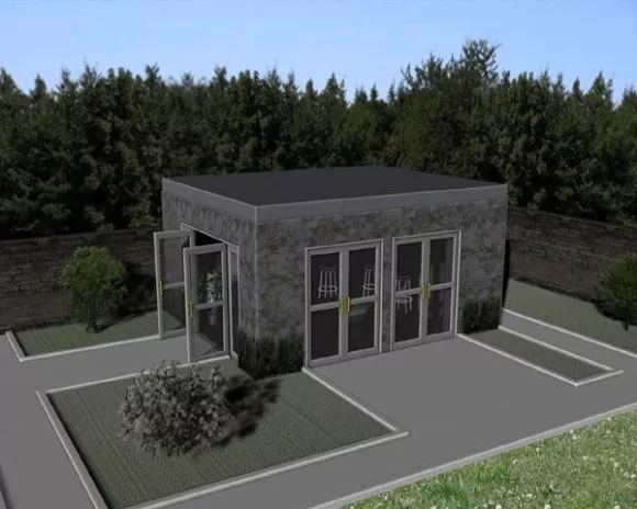 Apartment Building Concept 3d model