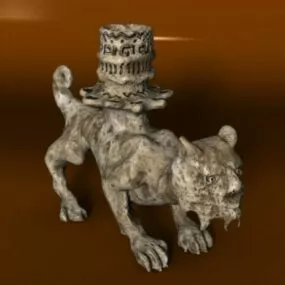 Pot Vase Sculpt Decoration 3d model