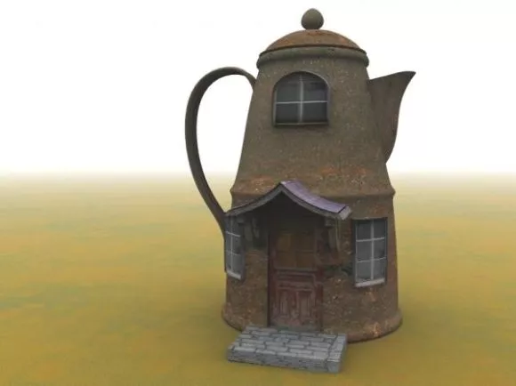Treehouse With Landscape 3d model