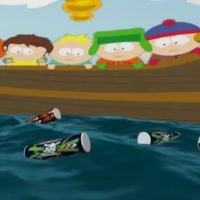 Cartoon Boy With Pringles 3d model