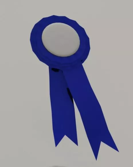 Prize Ribbon 3d model Prize Ribbon 3d model