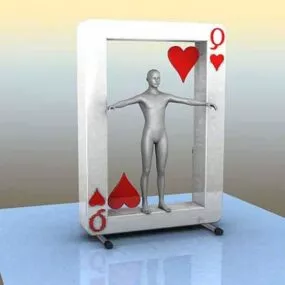 Gift Sculpture Human Frame 3d model