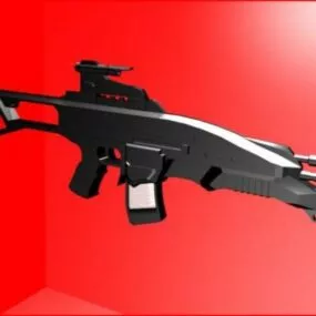 R12 Assault Rifle Gun 3d model