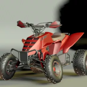 Racing Quad Bike 3d model