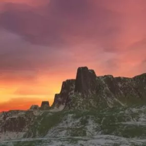 Rainbow Sunset 3d model