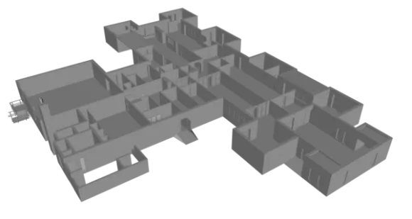 Separator Building Wall 3d model Separator Building Wall 3d model