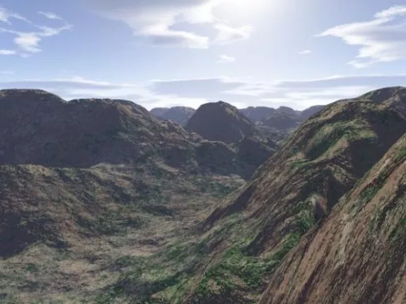 Mountain Lake 3d model