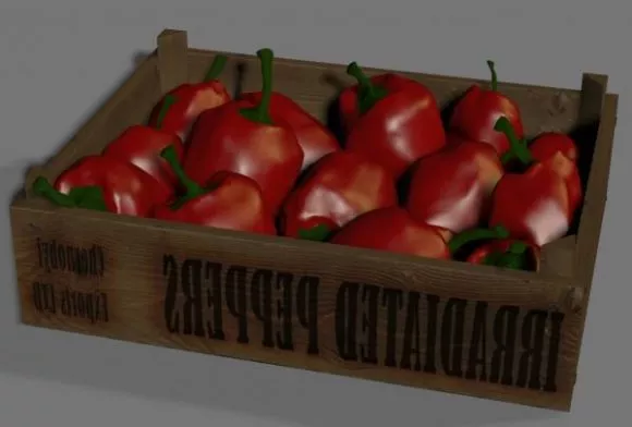 Plastic Crate 3d model