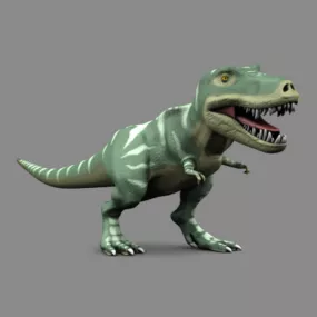 Cartoon Trex Dinosaur 3d model