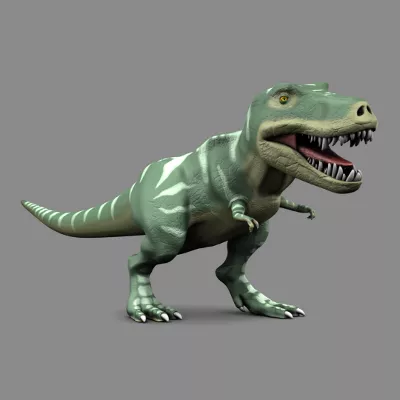 Game Character With Cave House 3d model