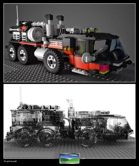 Autoloader Forklift Transport 3d model