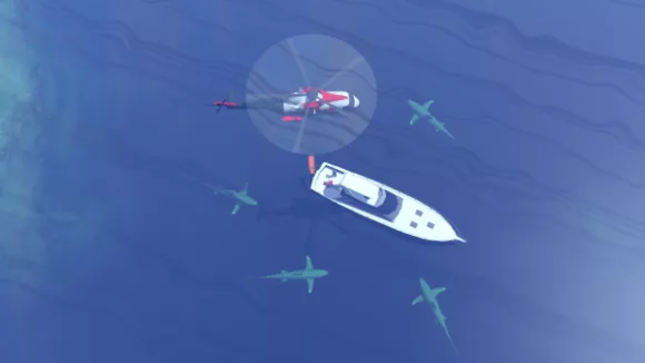 Speed Boat With Rescue Helicopter 3d model Speed Boat With Rescue Helicopter 3d model