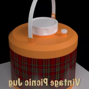 Retro Jug Travel Outdoor Equipment 3d model