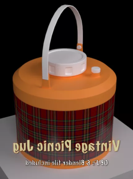 Aluminum Jug With Handle 3d model