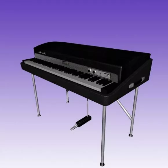 Rhodes Organ Keyboard 3d model Rhodes Organ Keyboard 3d model