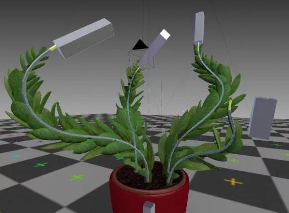 Ornamental Flowerpot Wall Mounted 3d model