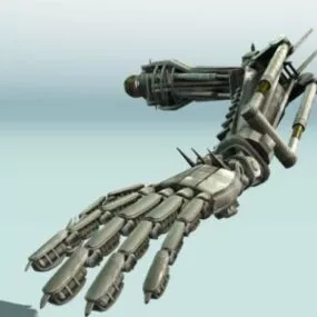 Human Robot Arms Rigged Animation 3d model